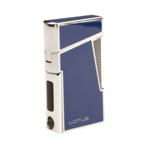 lotus cigar lighters blue & chrome apollo