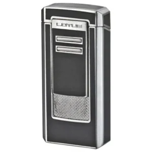 lotus cigar lighters commander triple torch black and gunmetal