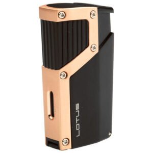 lotus cigar lighters black matte & copper czar