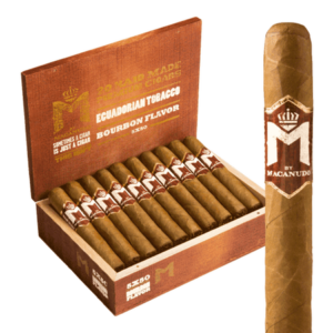 m by macanudo bourbon robusto / 5 x 50
