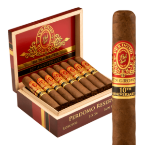 perdomo reserve 10th anniversary box pressed sun grown robusto / 5 x 54